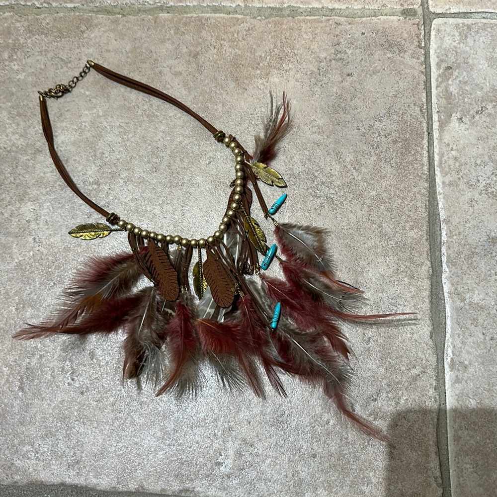Feather necklace
